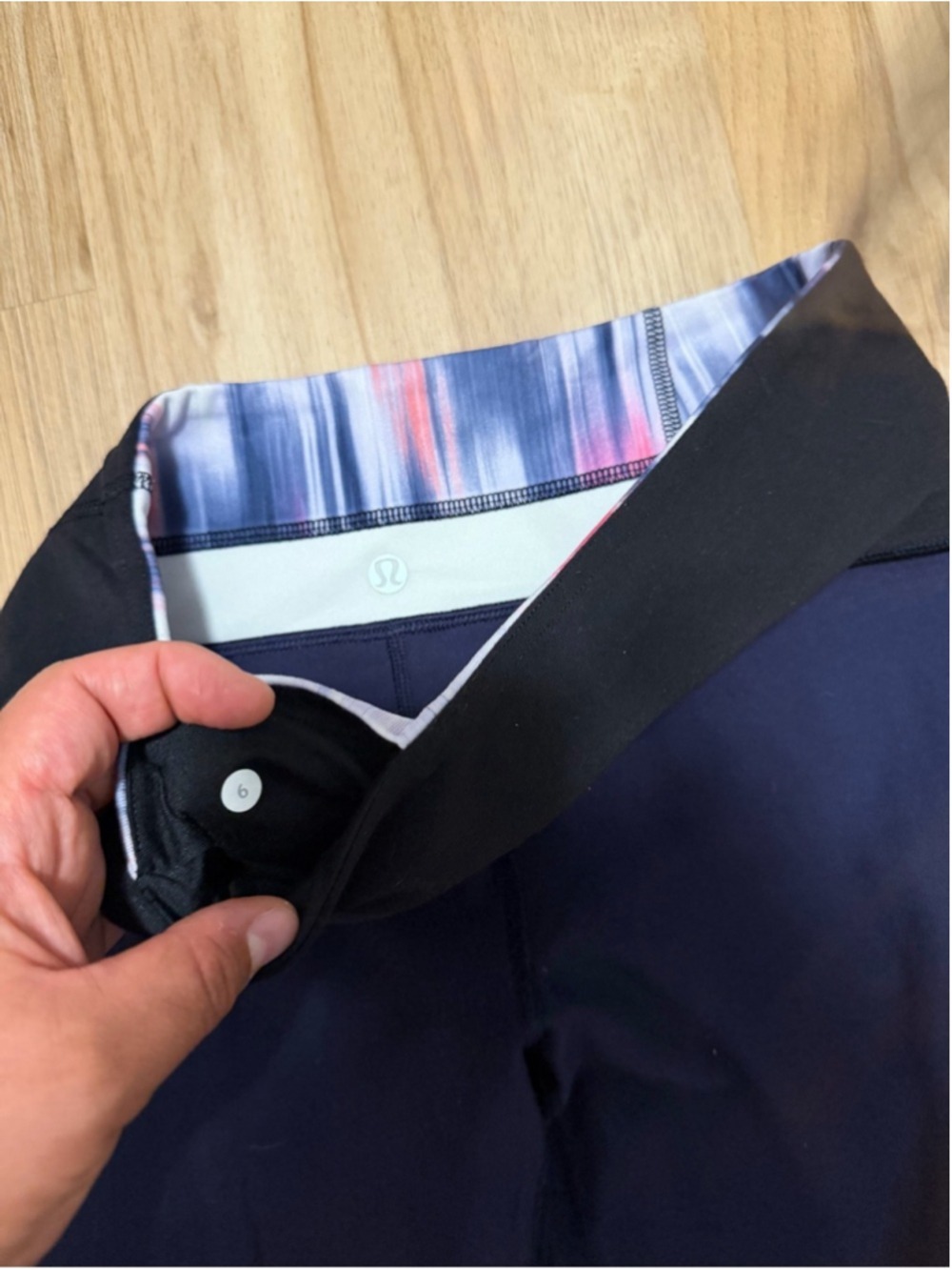 Lululemon reversible straight leg pants navy blue high waisted size 6 - Picture 5 of 6